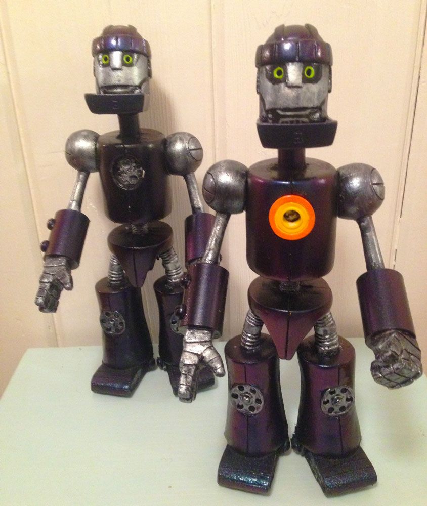 "Titanium" Sentinels exclusive resin robos for NYCC 2014